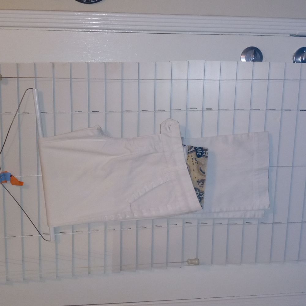 Freestyle white Jean like slacks, size 9.  White, dry cleaned, pressed, no wear